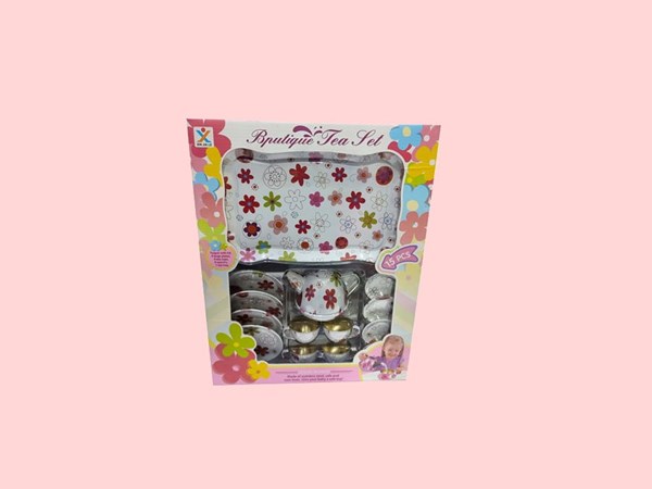 معرفی اسباب بازی ست چای خوری فلزی 4 نفره 15 تکه Tea Set Toys- اسباب بازی دخترانه