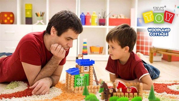 اسباب بازی ساختنی کلبه جنگلی 92 تکه تک توی