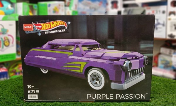 لگو تکنیک ماشین مسابقه ای هات ویلز 671 قطعه مدل Hot Wheels Mega PURPLE PASSION_اسباب بازی
