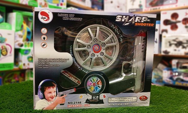تفنگ اسباب بازی لیزری سیبل دار مدل sharp shooter_اسباب بازی