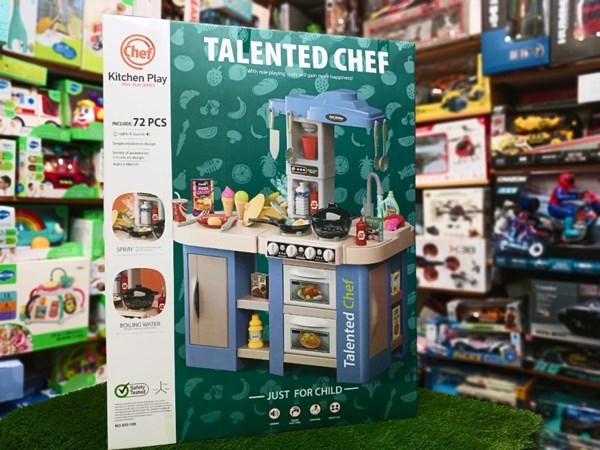 ست اسباب بازی آشپزخانه سایز بزرگ موزیکال و چراغدار 72 قطعه مدل 126_922 Talented Chef_اسباب بازی