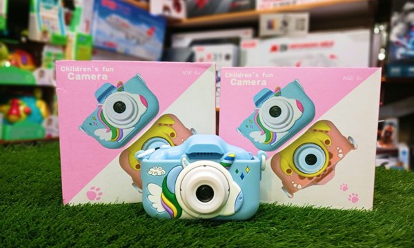 دوربین عکاسی و فیلمبرداری دیجیتال کودک طرح یونیکورن آبی_اسباب بازی