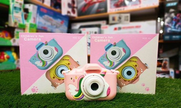 دوربین عکاسی و فیلمبرداری دیجیتال کودک طرح یونیکورن صورتی_اسباب بازی