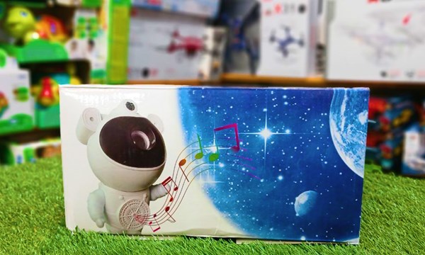 چراغ خواب کهکشانی و اسپیکر دار بلوتوثی طرح فضانورد مدل MXS003_اسباب بازی