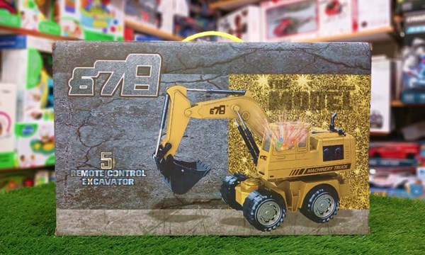 ماشین کنترلی بیل مکانیکی شارژی 5 کانال مقیاس 1:18 مدل Remote Controlled Excavator 8078E_اسباب بازی