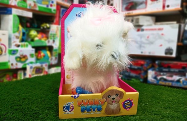 عروسک رباتیک هاپو پشمالو موزیکال با دسته ی کنترلی Puppy Pets Interactive Dog_اسباب بازی