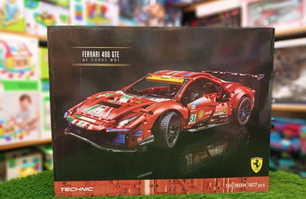 لگو تکنیک ماشین فراری 1677 قطعه مدل 86004 Ferrari 488 GTE_اسباب بازی
