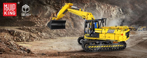 لگو تکنیک ماشین بیل مکانیکی کنترلی 1830 قطعه مدل MOULD KING 13112 Tracked Excavator Remote Controlled_اسباب بازی