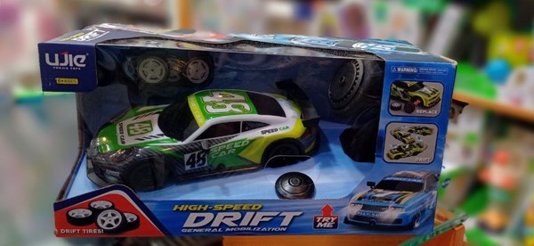 ماشین کنترلی دریفت با چرخ‌های یدکی مقیاس 1:12 مدل Drift Car Super Racing 99-221_اسباب بازی