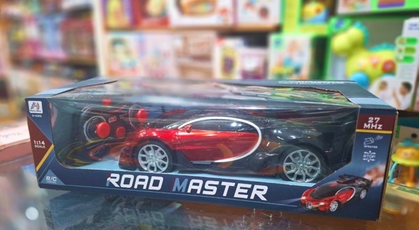ماشین کنترلی شارژی بوگاتی دودزا مقیاس 1:14 رنگ قرمز مدل ROAD MASTER_اسباب بازی