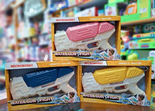 تفنگ اسباب بازی آب پاش رنگ صورتی مدل Water Gun 04s_اسباب بازی