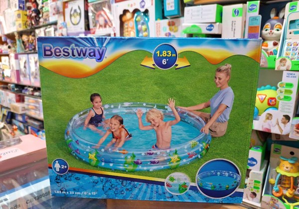 استخر بادی قطر 183 سانتیمتری بست‌ وی طرح آکواریوم مدل Bestway 51005_اسباب بازی