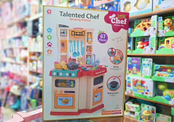 ست اسباب بازی آشپزخانه بزرگ 67 تکه با بخار و سینک مدل Talented Chef 922_اسباب بازی