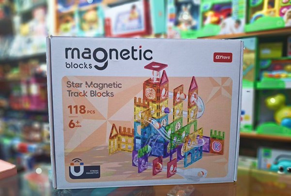 اسباب بازی ساختنی تایل مگنتی 118 قطعه مدل 10061 Magic Magnetic Blocks_اسباب بازی