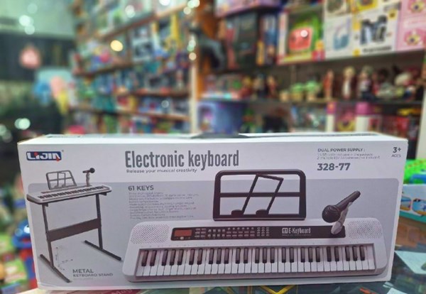 اسباب بازی آموزشی ارگ پایه دار 61 کلید مدل Children's keyboard 61 keys 328_77_اسباب بازی