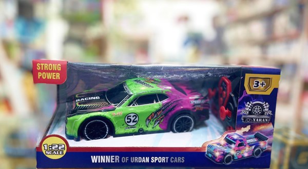 ماشین کنترلی مسابقه‌ ای دودزا مقیاس 1:22 رنگ سبز مدل Sport Cars 3714_اسباب بازی