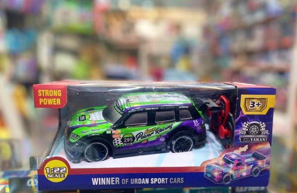 ماشین کنترلی مسابقه‌ ای دودزا مقیاس 1:22 رنگ بنفش مدل Sport Cars 3714_اسباب بازی