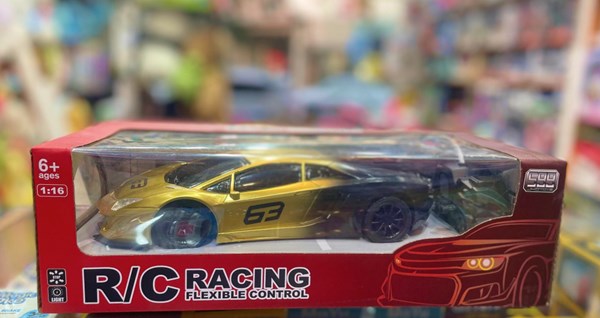 ماشین کنترلی لامبورگینی مقیاس 1:16 رنگ طلایی مدل Radio Controlled Racing Car 5998_اسباب بازی
