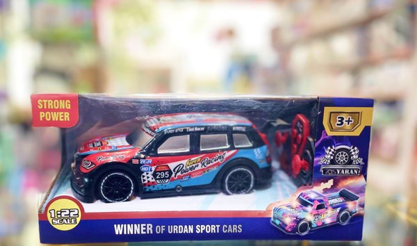 ماشین کنترلی مسابقه‌ ای دودزا طرح هاچ‌ بک مقیاس 1:22 مدل Sport Cars 3714_اسباب بازی