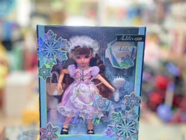 عروسک باربی تمام مفصلی 30 سانتی با لباس پرنسس کد 212_اسباب بازی