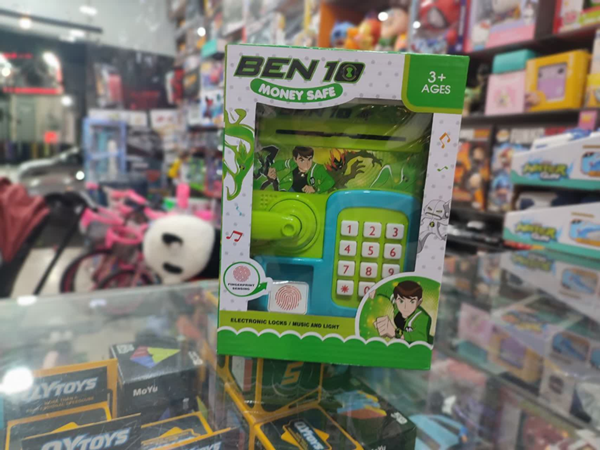 گاوصندوق اثر انگشتی رمز دار باتری خور طرح بن تن مدل 3002