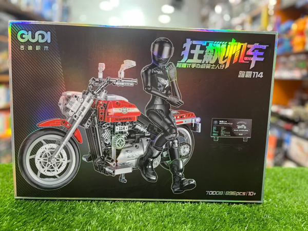 لگو موتور هارلی و موتور سوار مدل 70008