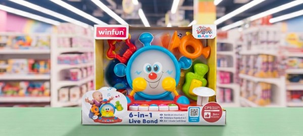 اسباب بازی موزیکال 6 کاره وین فان Winfun مدل 002087
