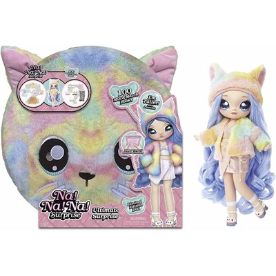 عروسک نانانا سورپرایز گربه رنگین کمانی Na! Na! Na! Surprise سری Big Surprise مدل Na Na Na Surprise Rainbow Fashion Cat Kit _اسباب بازی