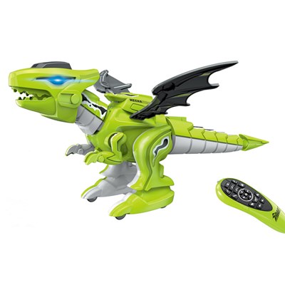 ربات اسباب بازی کنترلی شارژی دایناسور سبز مدل CCE1006 Remote Control Dinosaur Toys Interactive Programmable Robot Dinosaur_اسباب بازی