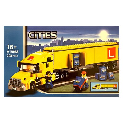 لگو سیتی کامیون شهری 298 قطعه مدل Trailer Truck City 19068_اسباب بازی