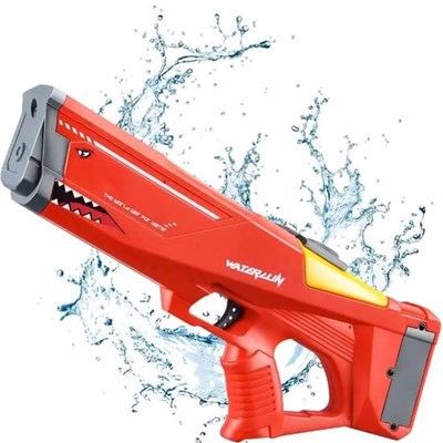 تفنگ اسباب بازی آب پاش شارژی طرح کوسه مدل Shark Electric Water Gun Automatic_اسباب بازی
