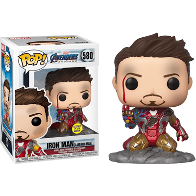 اکشن فیگور اسپشیال 9 سانتی فانکو پاپ مرد آهنی با دست قدرتمند مدل Funko POP - Marvel - Avengers End Game - Iron Man - Bobble Head - Exclusive _اسباب بازی