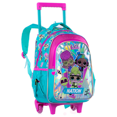 کوله پشتی چرخدار 40 سانتی LOL Surprise مدل Rainbow Max - Backpack - Trolly Bag - LOL Surprise - Nation _کیف مدرسه