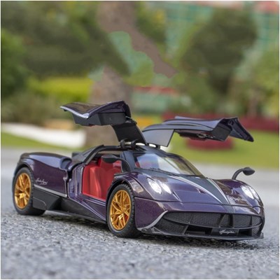 اسباب بازی ماشین فلزی پاگانی هوایرا بنفش مقیاس 1:24 Pagani Huayra_اسباب بازی