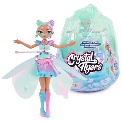 عروسک دخترانه پری پرنده کاوائی پاستل مدل Spin Master - Hatchimal - Crystal Flyers - Pastel Kawaii Doll Magical Flying Toy with Lights_اسباب بازی