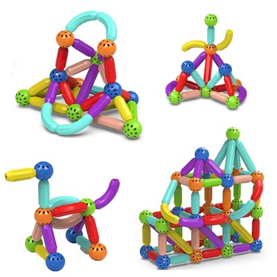 اسباب بازی مگنت مغناطیسی 64 قطعه PLAY MAGNET_اسباب بازی