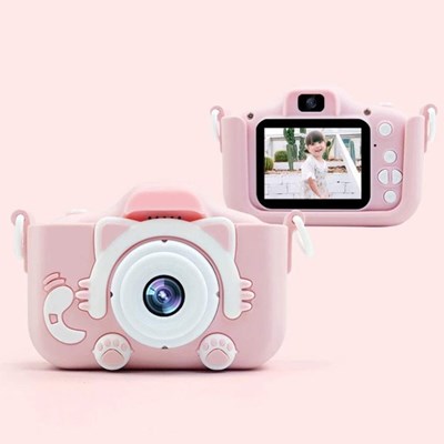 دوربین عکاسی و فیلمبرداری دیجیتال کودک ۱2 مگاپیکسل صورتی مدل AX6065 Kids Camera Digital_اسباب بازی