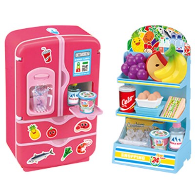 اسباب بازی یخچال ساید یخ ساز با قفسه فروشگاه MULTI-FUNCTIONAL REFRIGERATOR_اسباب بازی