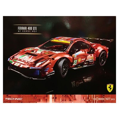 لگو تکنیک ماشین فراری 1677 قطعه مدل 86004 Ferrari 488 GTE_اسباب بازی
