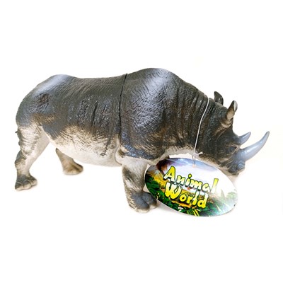 فیگور کرگدن اسباب بازی پلاستیکی توپر ANIMAL WORLD_اسباب بازی