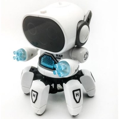 ربات اسباب بازی طرح شش پا سفید BOT ROBOT Toys NO ZR142-1_اسباب بازی