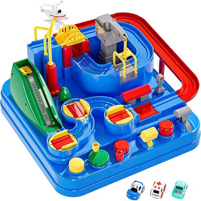 کیت ماشین بازی همراه با هلیکوپتر و 2 عدد ماشین_اسباب بازی