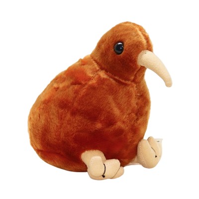 عروسک پولیشی اورجینال پرنده کیوی رنگ قهوه ای 20 سانتی_اسباب بازی