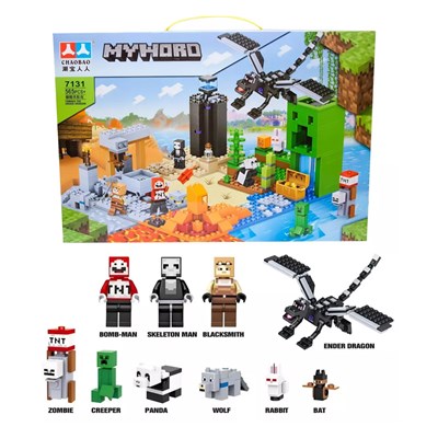 لگو ماینکرافت 565 قطعه مدل Minecraft My World 7131_اسباب بازی