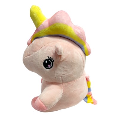 عروسک پولیشی مدل اسب تک شاخ صورتی ارتفاع 25 سانتی متر Unicorn_اسباب بازی