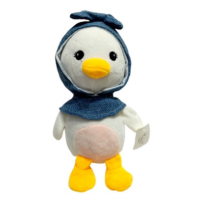 عروسک پولیشی مدل اردک ستاره سفید ارتفاع 30 سانتی متر Cartoon Star Duck Plush_اسباب بازی