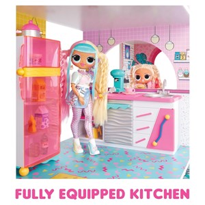 خانه 360 درجه چوبی عروسک های LOL OMG با 85 سوپرایز-اسباب بازی