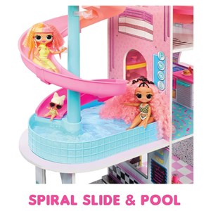 خانه 360 درجه چوبی عروسک های LOL OMG با 85 سوپرایز-اسباب بازی