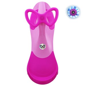 سه چرخه لوپ کار چرخ ژله ای چراغدار صورتی صورتی LOOPCAR-اسباب بازی