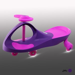 سه چرخه لوپ کار چرخ ژله ای چراغدار بنفش صورتی LOOPCAR-اسباب بازی